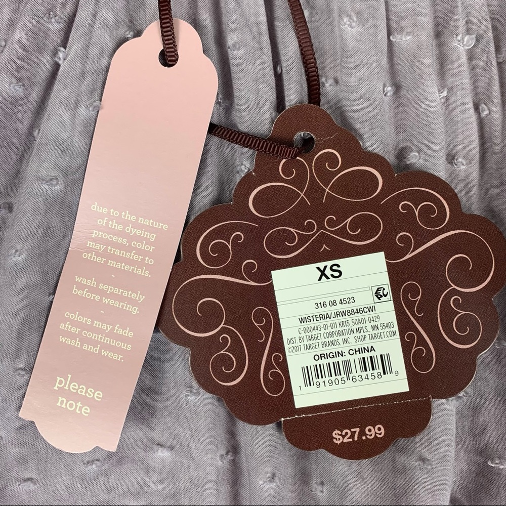 Knox Rose Top Wisteria Boho Short Sleeve Target XS - Picture 10 of 11